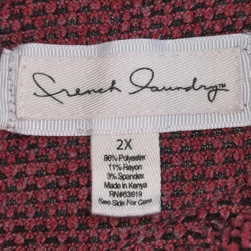 French Laundry Women's Long Sleeve Textured Button Accent Sweater Plus Size 2X - Picture 5 of 5